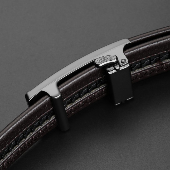 Cartelo Brown Leather Ratchet Belt MTD10911